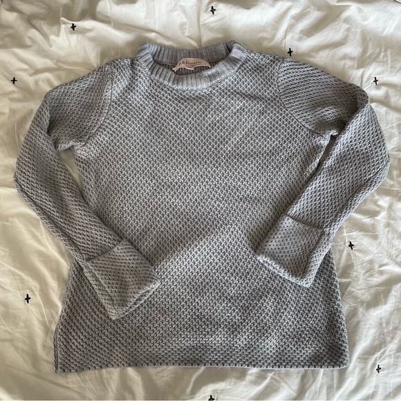 Philosophy | Open knit Cashmere blend grey crew neck sweater sz Small - Picture 12 of 13